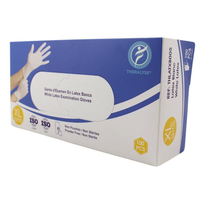 Latexové rukavice THERALYSE nepúdrované XL 100ks